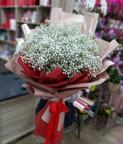 Букет цветов из: Гипсофила в Николо-Александровском