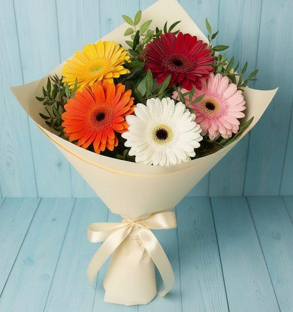 Букет цветов из: Герберы в Николо-Александровском
