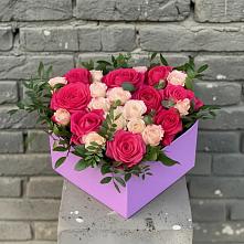 Цветочная композиция из Розы в коробке #REPLACE_PRED# Николо-Александровском
