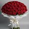 Букет 101 Красная роза Блэк Мэджик в Николо-Александровском