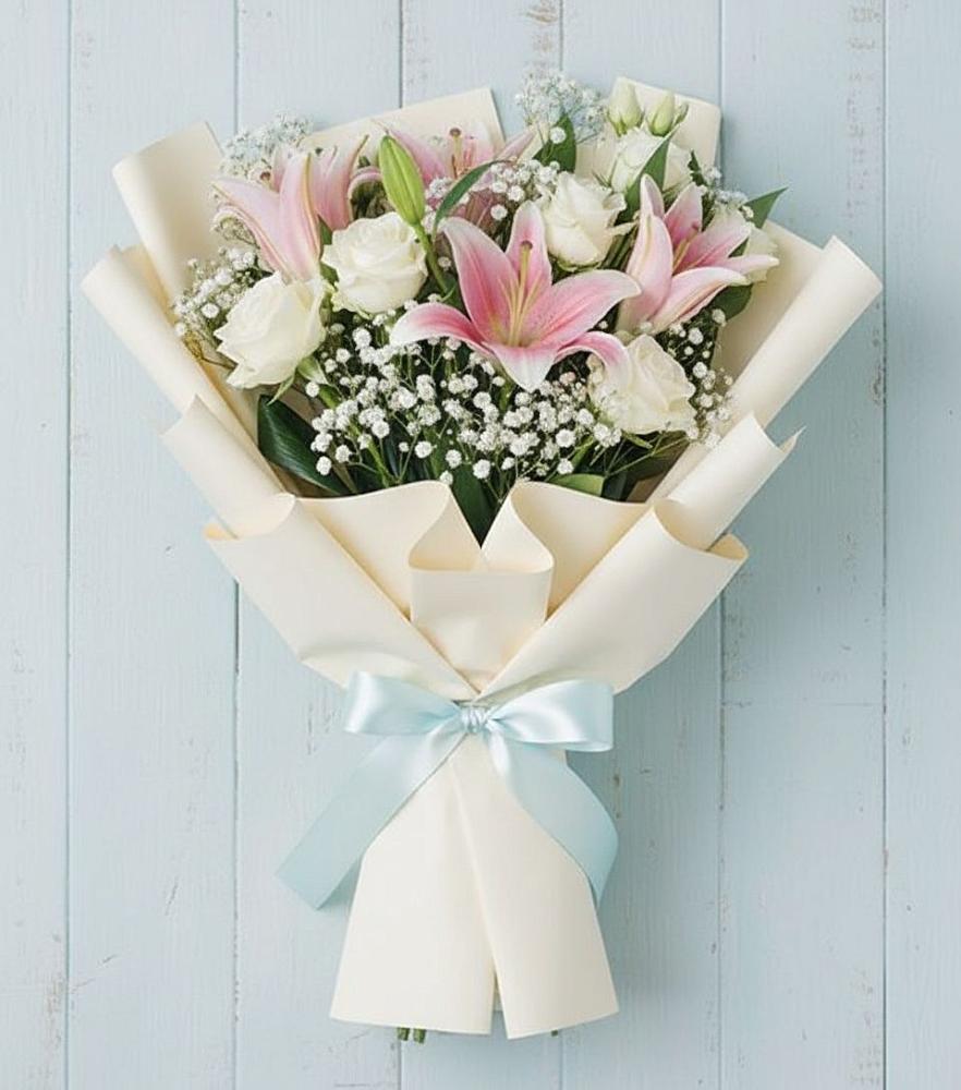 Букет цветов из: Лилии в Николо-Александровском