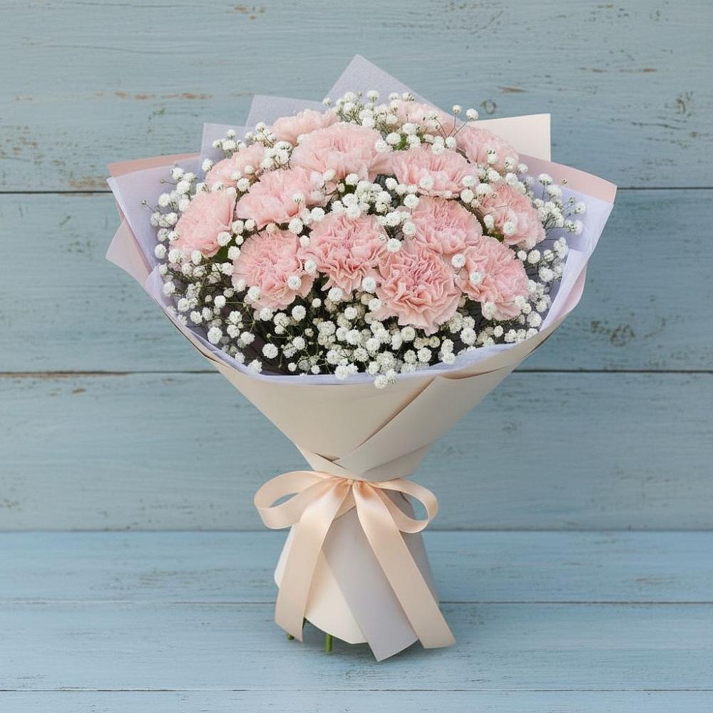 Букет цветов из: Гвоздики в Николо-Александровском