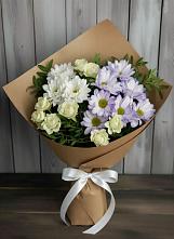 Букет цветов из:  Хризантемы и Розы в Николо-Александровском