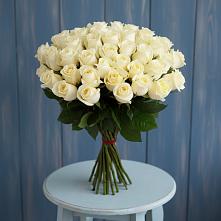 Букет 51 Белая роза Эдлесс Лав #REPLACE_PRED# Николо-Александровском