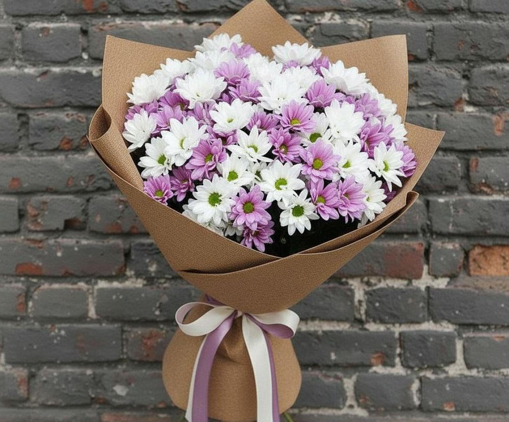 Букет цветов из: Хризантемы в Николо-Александровском