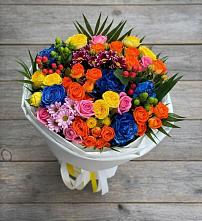 Букет цветов из:  Розы и Хризантемы в Николо-Александровском