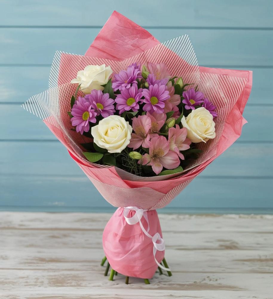 Букет цветов из: Герберы в Николо-Александровском