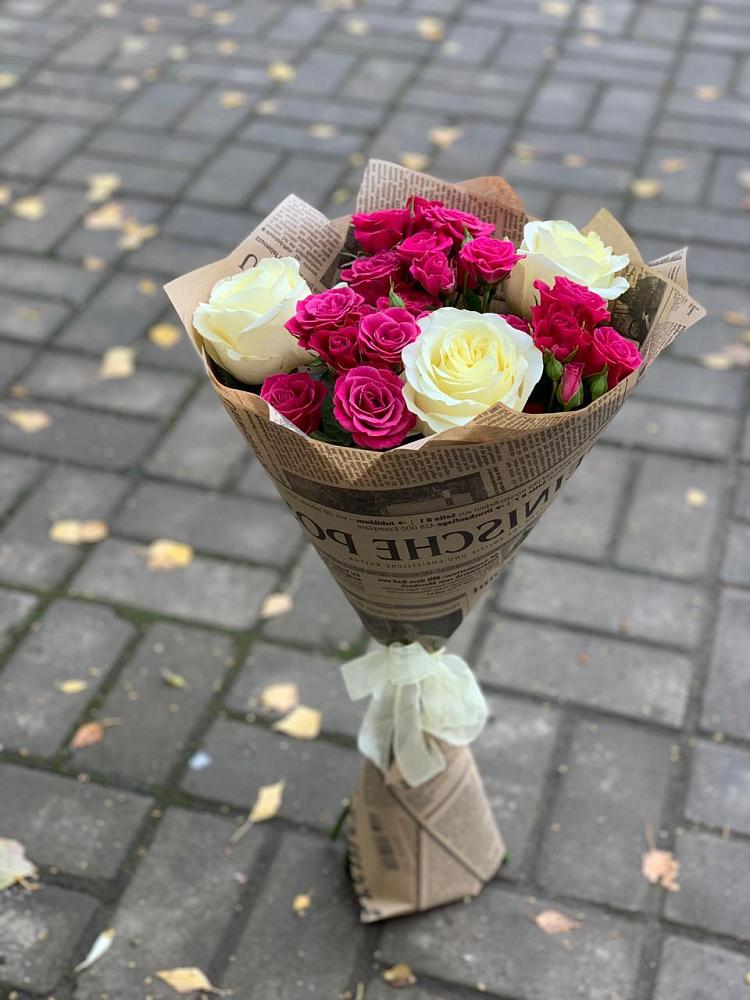 Букет цветов из: Розы в Николо-Александровском