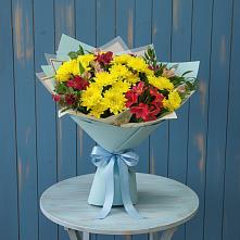 Букет цветов из:  Альстромерии и Хризантемы #REPLACE_PRED# Николо-Александровском