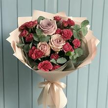 Букет цветов из:  Гвоздики и Розы в Николо-Александровском