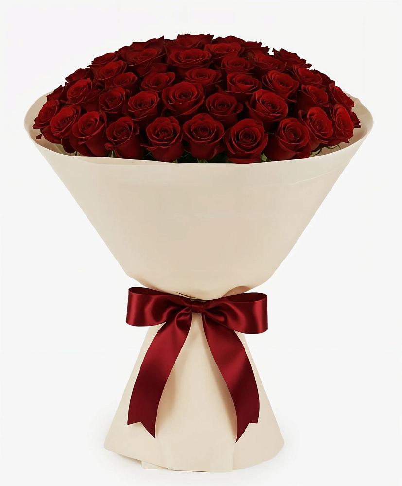 Букет 101 Бордовая роза Блэк Бакарра в Николо-Александровском