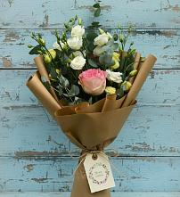 Букет цветов из:  Розы и Лизиантусы #REPLACE_PRED# Николо-Александровском