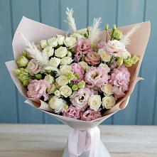 Букет цветов из:  Альстромерии и Розы в Николо-Александровском