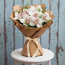 Букет цветов из:  Орхидеи и Розы в Николо-Александровском